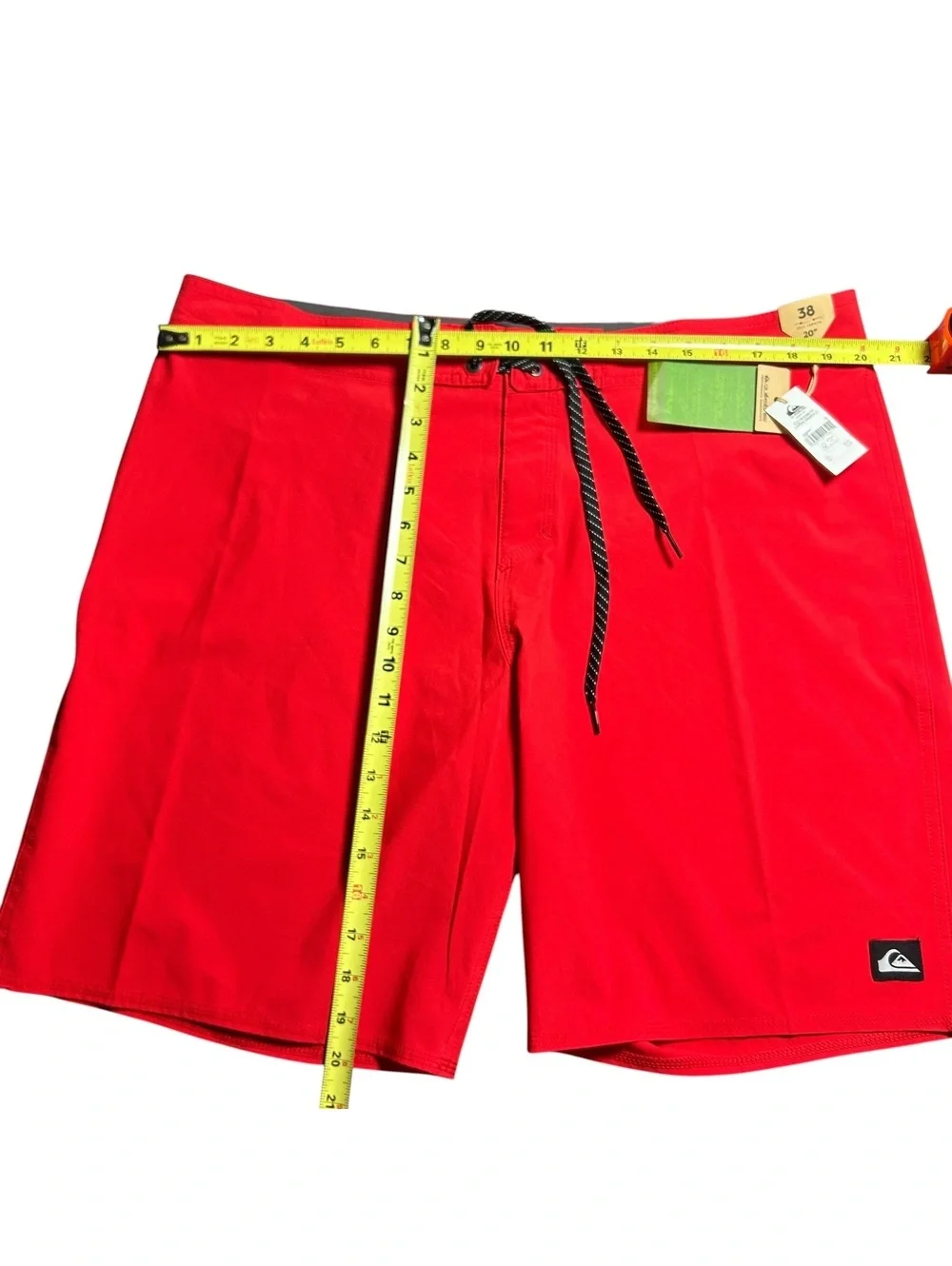 QUICKSILVER Men’s Red SURFSILK KAIMANA beach 20’ board shorts size 38 NWT